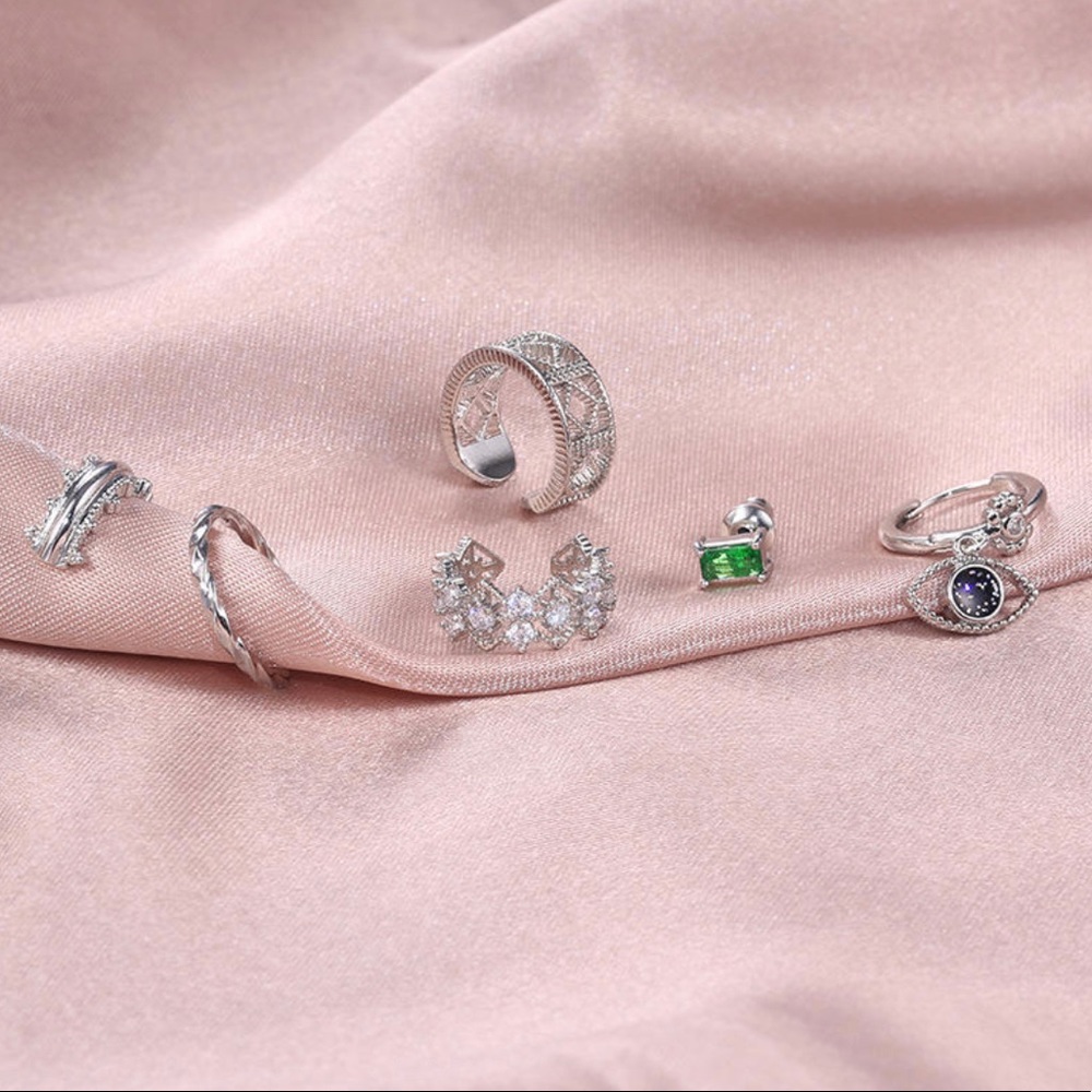 ✨6PC Silver Cuff Set✨ - Picture 3 of 5